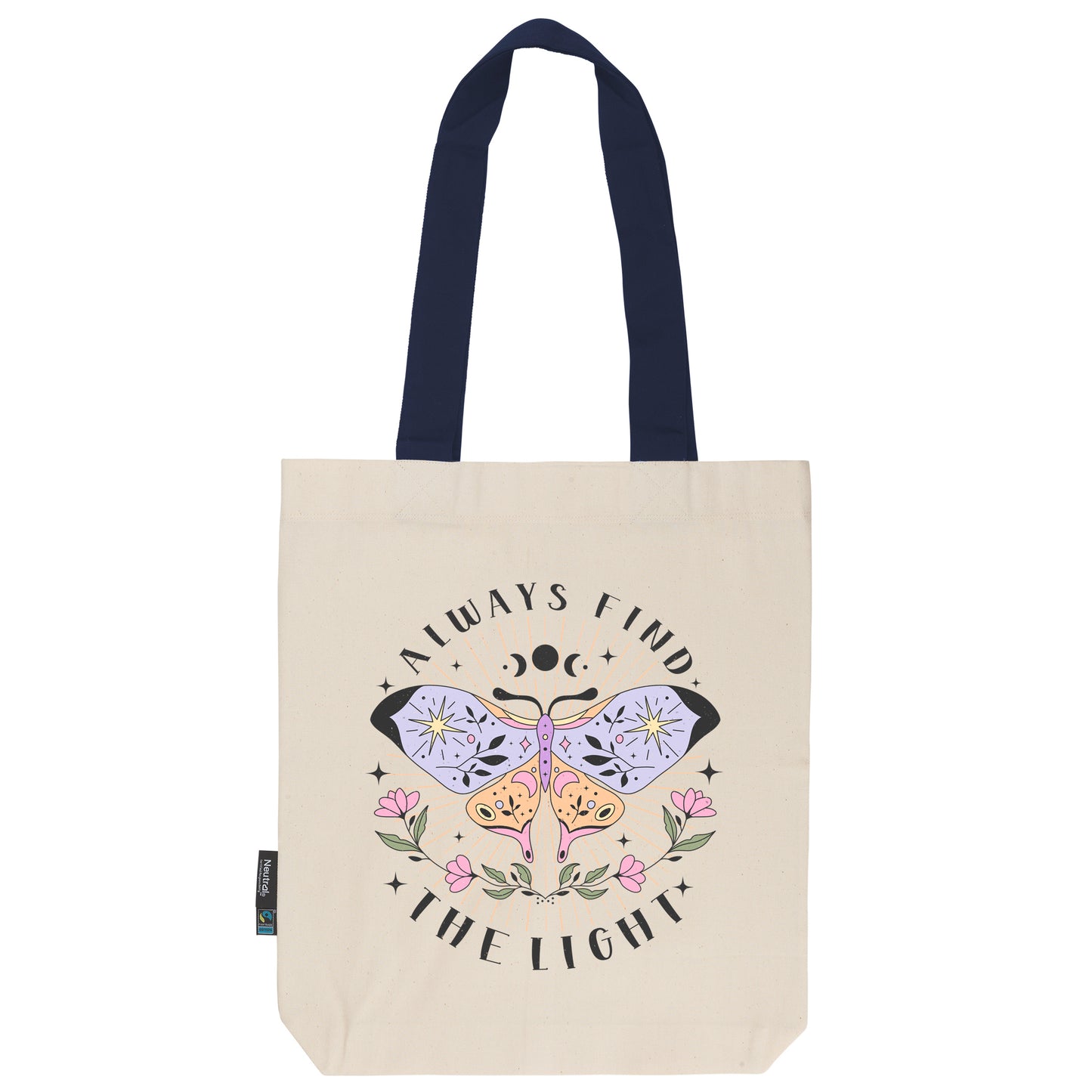 Twill Bag aus Bio- Baumwolle | Butterfly 3 | Always find the light