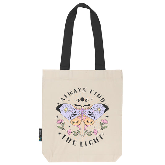 Twill Bag aus Bio- Baumwolle | Butterfly 3 | Always find the light
