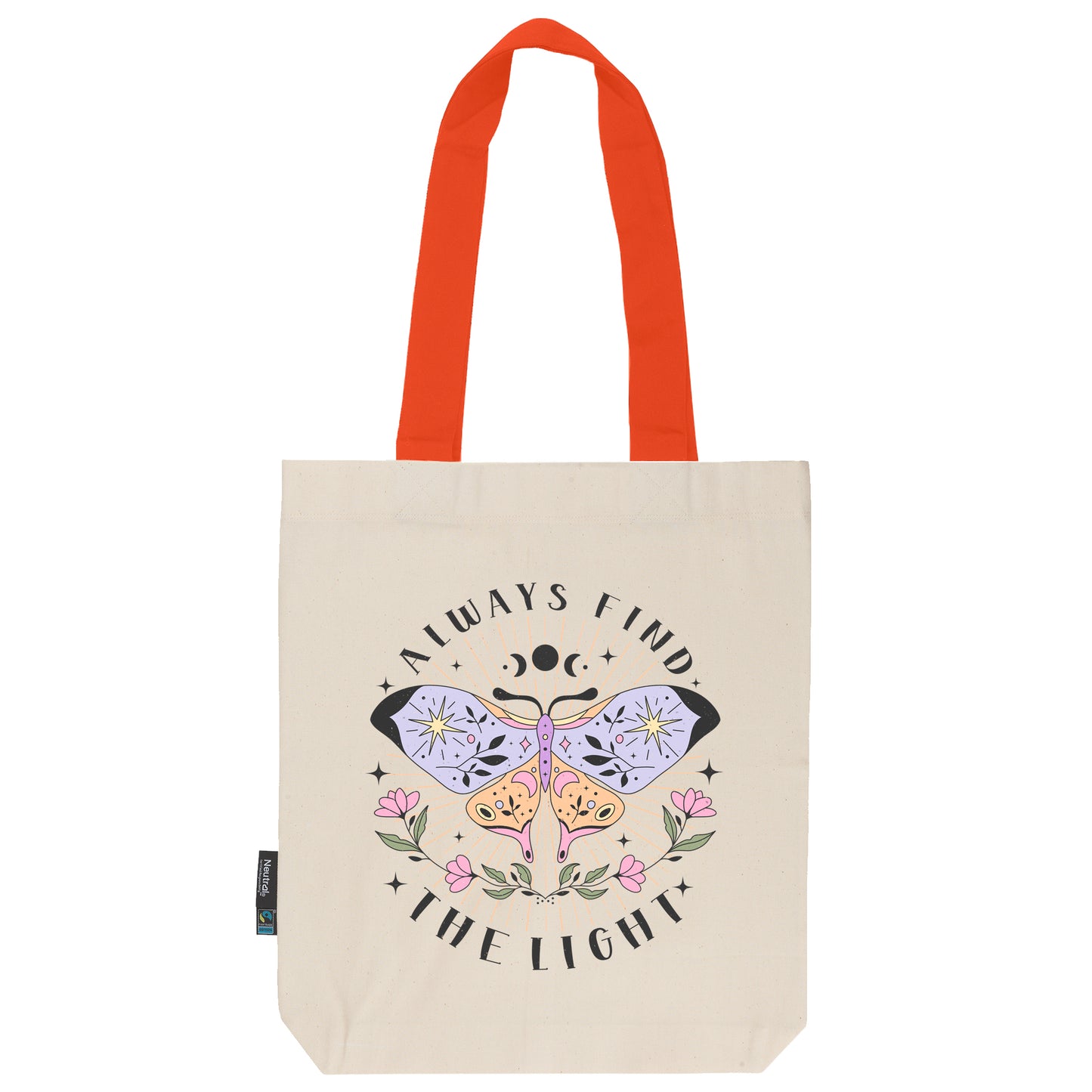 Twill Bag aus Bio- Baumwolle | Butterfly 3 | Always find the light