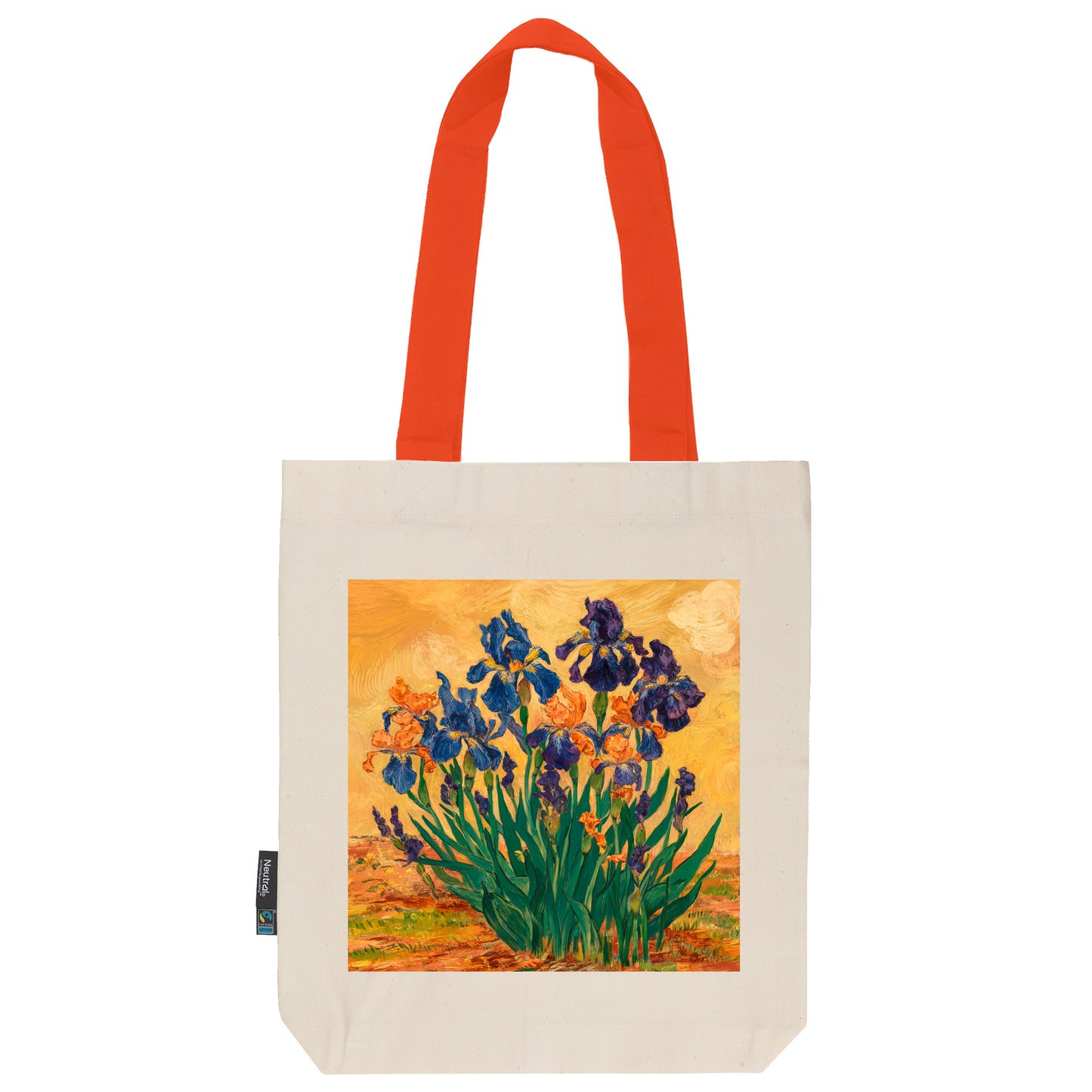 Twill Bag aus Bio- Baumwolle | Gemälde 4 | Schwertlilie