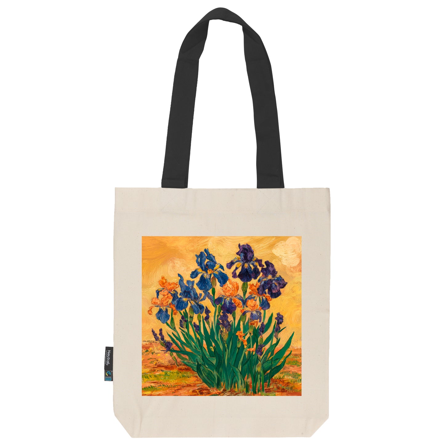 Twill Bag aus Bio- Baumwolle | Gemälde 4 | Schwertlilie