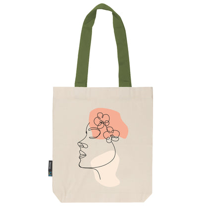 Twill Bag aus Bio- Baumwolle | Gedankenblüte Koralle