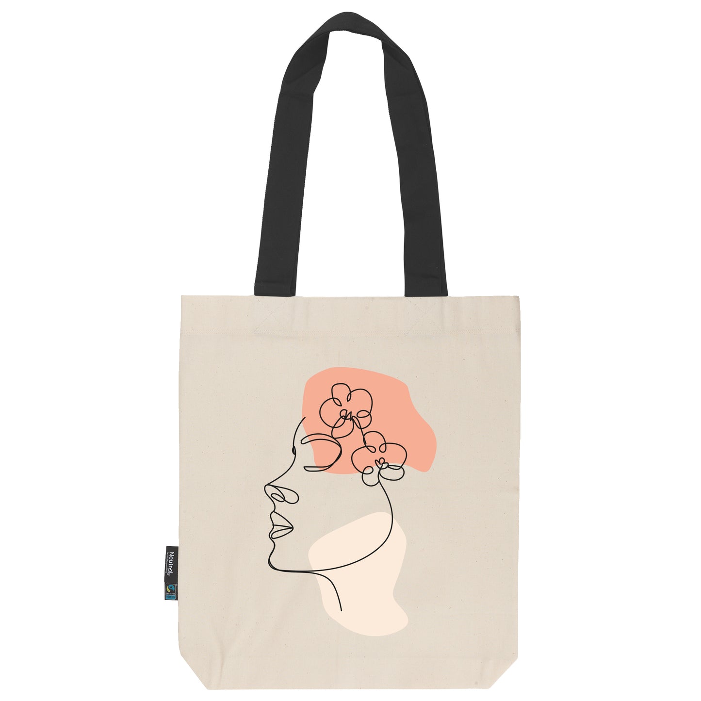 Twill Bag aus Bio- Baumwolle | Gedankenblüte Koralle