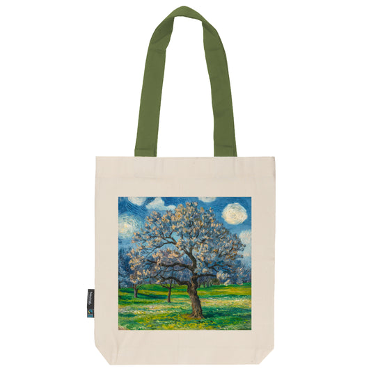 Twill Bag aus Bio- Baumwolle | Gemälde 6 | Apfelbaum in Blüte