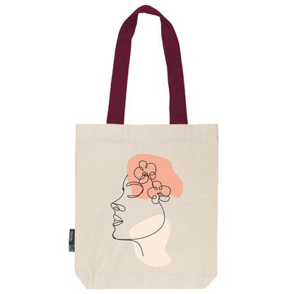 Twill Bag aus Bio- Baumwolle | Gedankenblüte Koralle