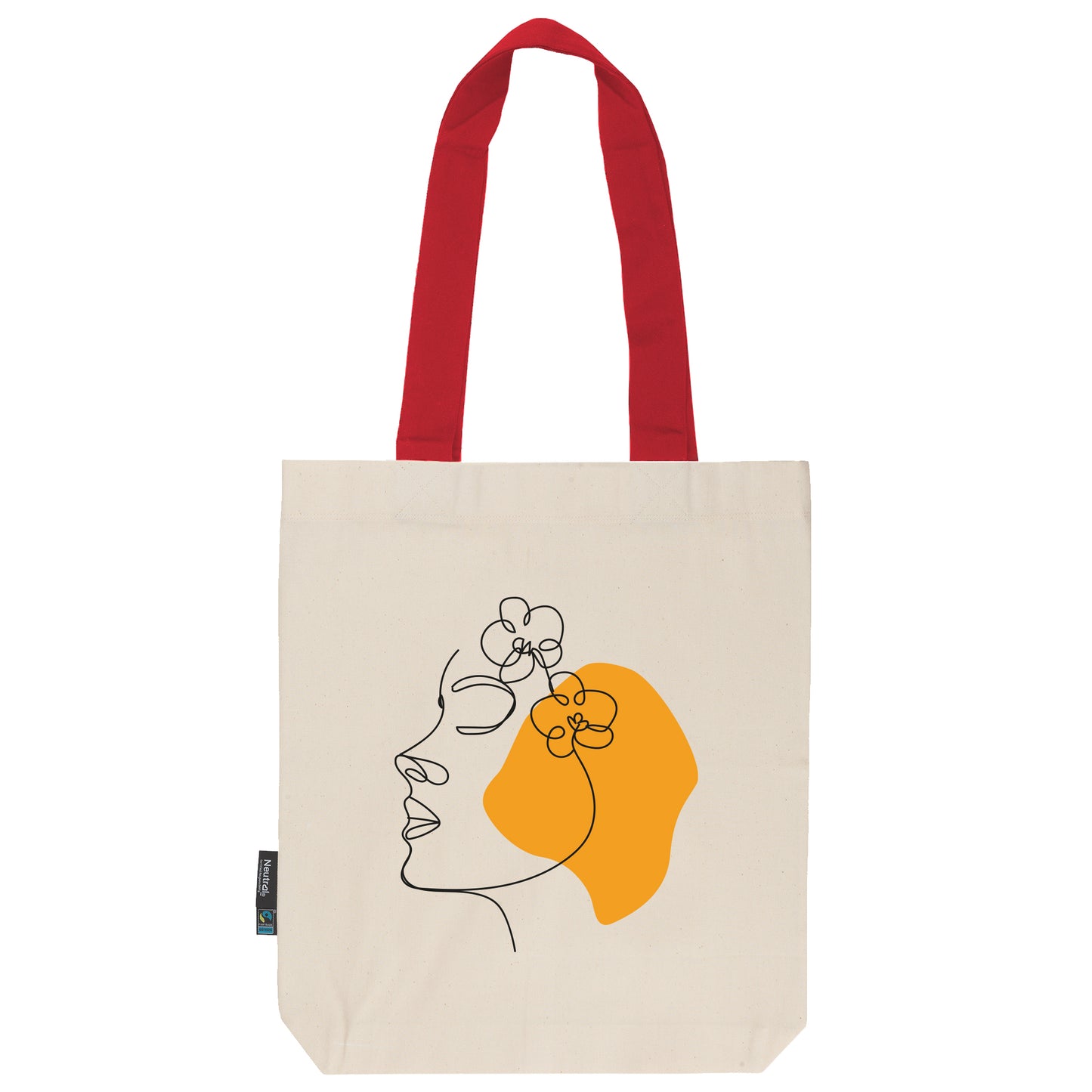 Twill Bag aus Bio- Baumwolle | Gedankenblüte Sonnengelb