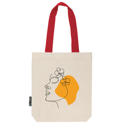 Twill Bag aus Bio- Baumwolle | Gedankenblüte Sonnengelb