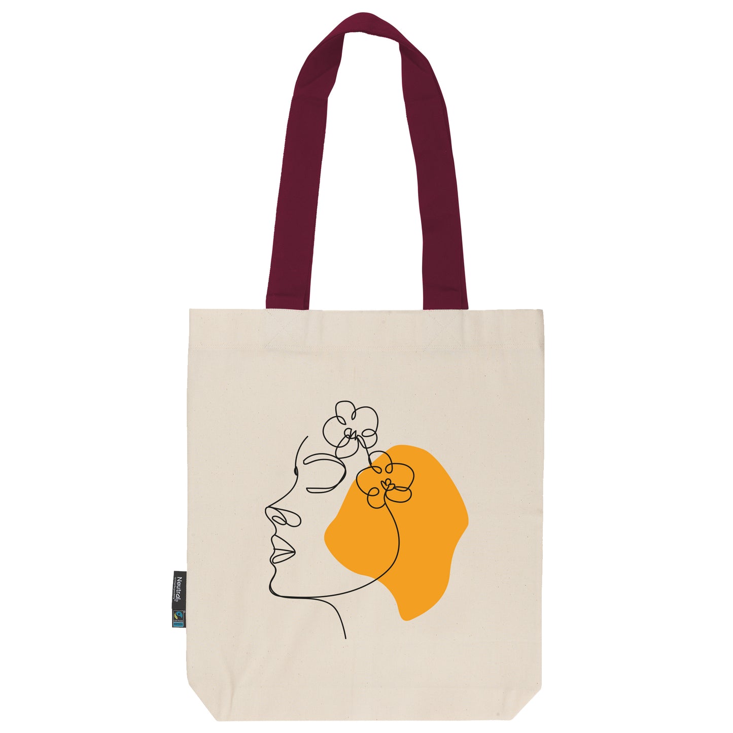 Twill Bag aus Bio- Baumwolle | Gedankenblüte Sonnengelb