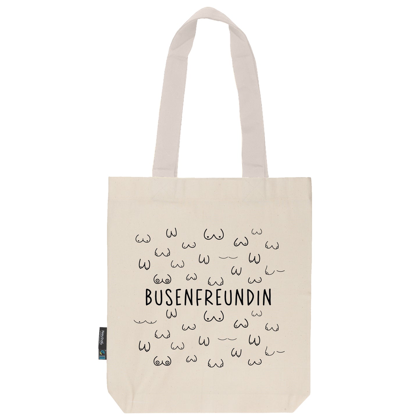 Twill Bag aus Bio- Baumwolle | Henkel natur | Busenfreundin