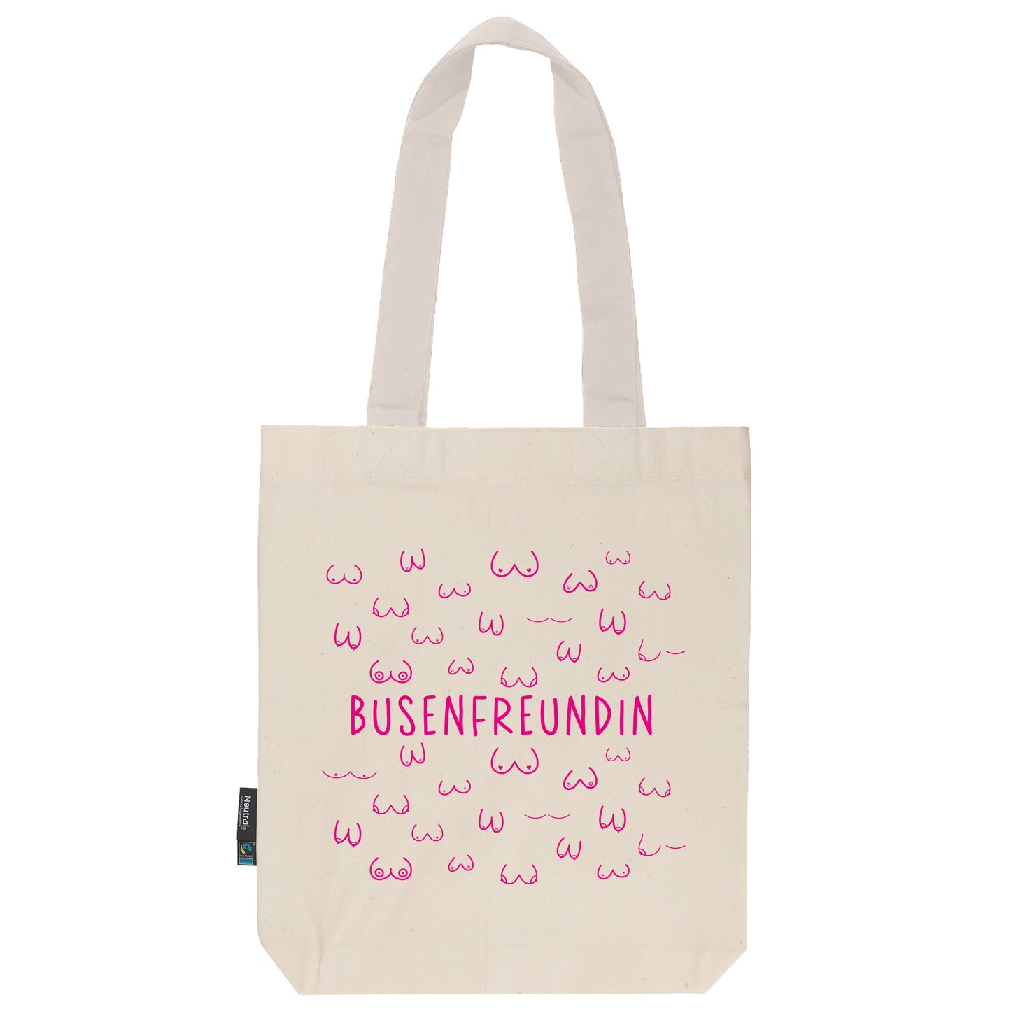 Twill Bag aus Bio- Baumwolle | Henkel natur | Busenfreundin