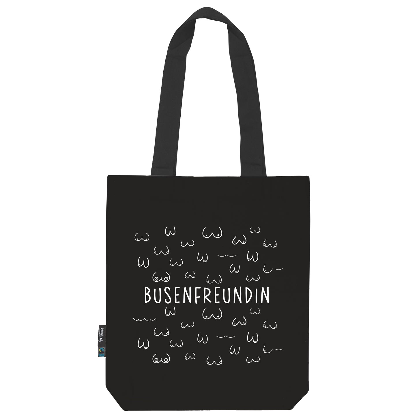 Twill Bag aus Bio- Baumwolle | Schwarz | Busenfreundin