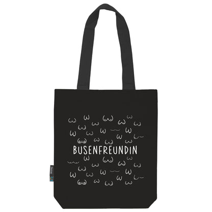 Twill Bag aus Bio- Baumwolle | Schwarz | Busenfreundin