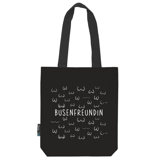 Twill Bag aus Bio- Baumwolle | Schwarz | Busenfreundin