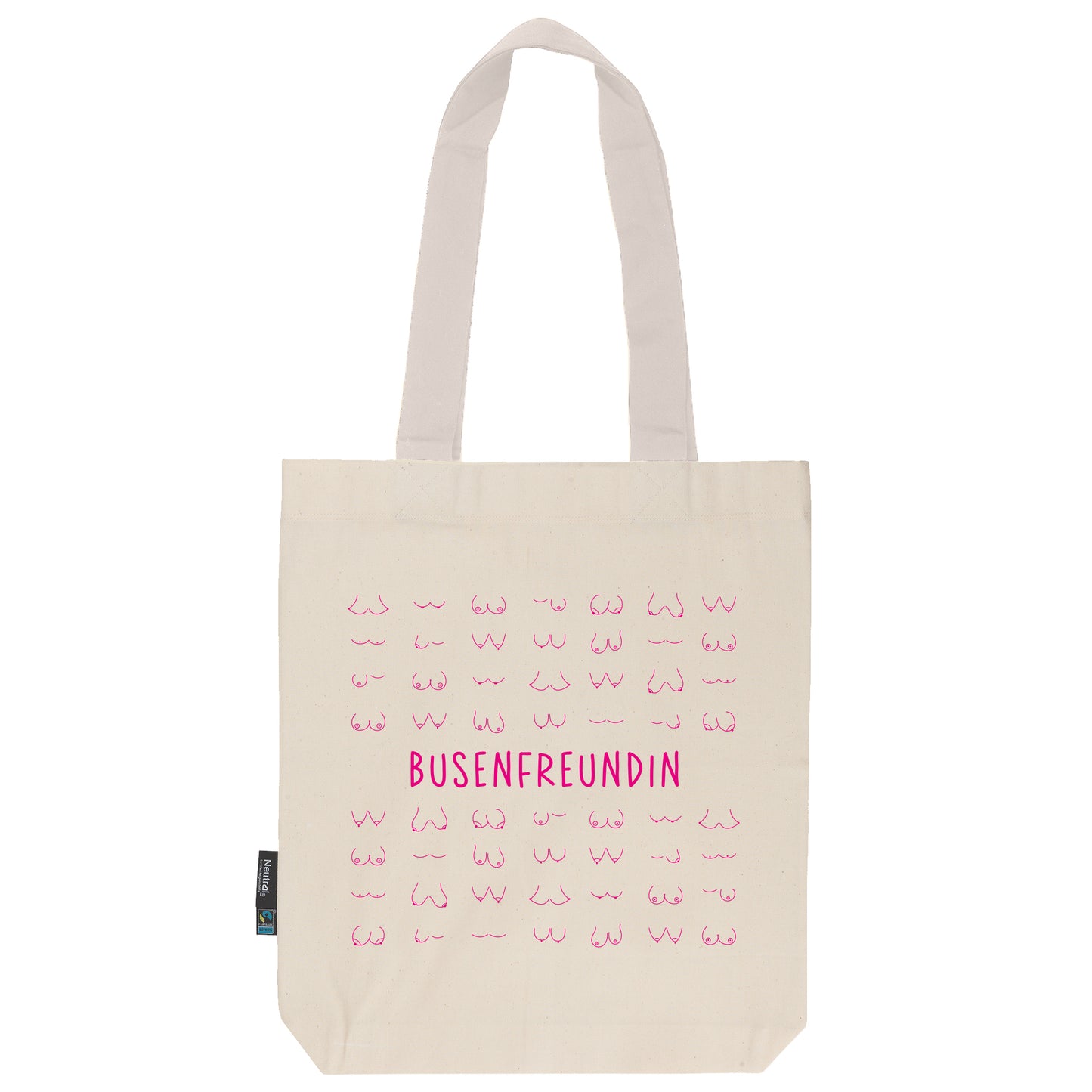 Twill Bag aus Bio- Baumwolle | Henkel natur | Busenfreundin