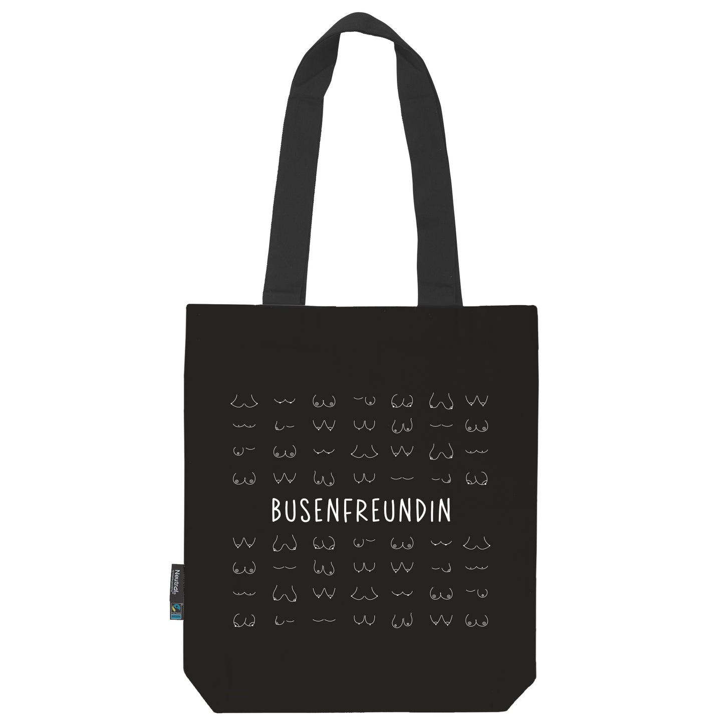 Twill Bag aus Bio- Baumwolle | Schwarz | Busenfreundin