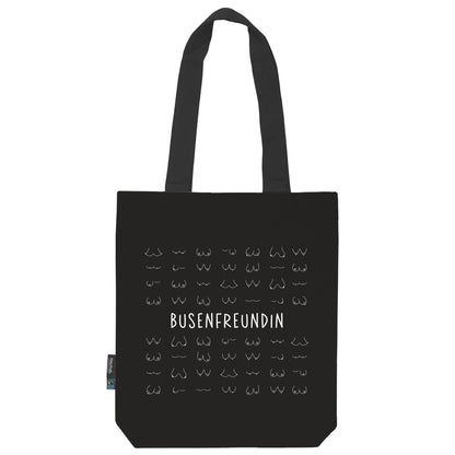 Twill Bag aus Bio- Baumwolle | Schwarz | Busenfreundin