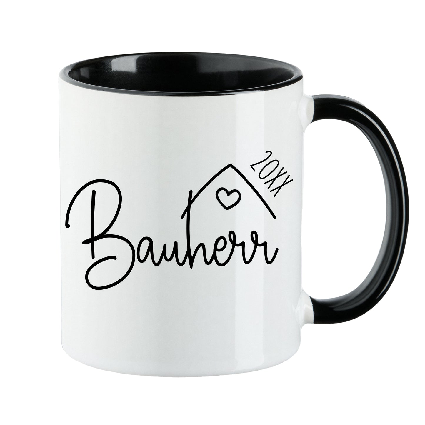 Keramik Tassen-Set oder einzeln mit Jahreszahl | Bauherr + Bauherrin 1