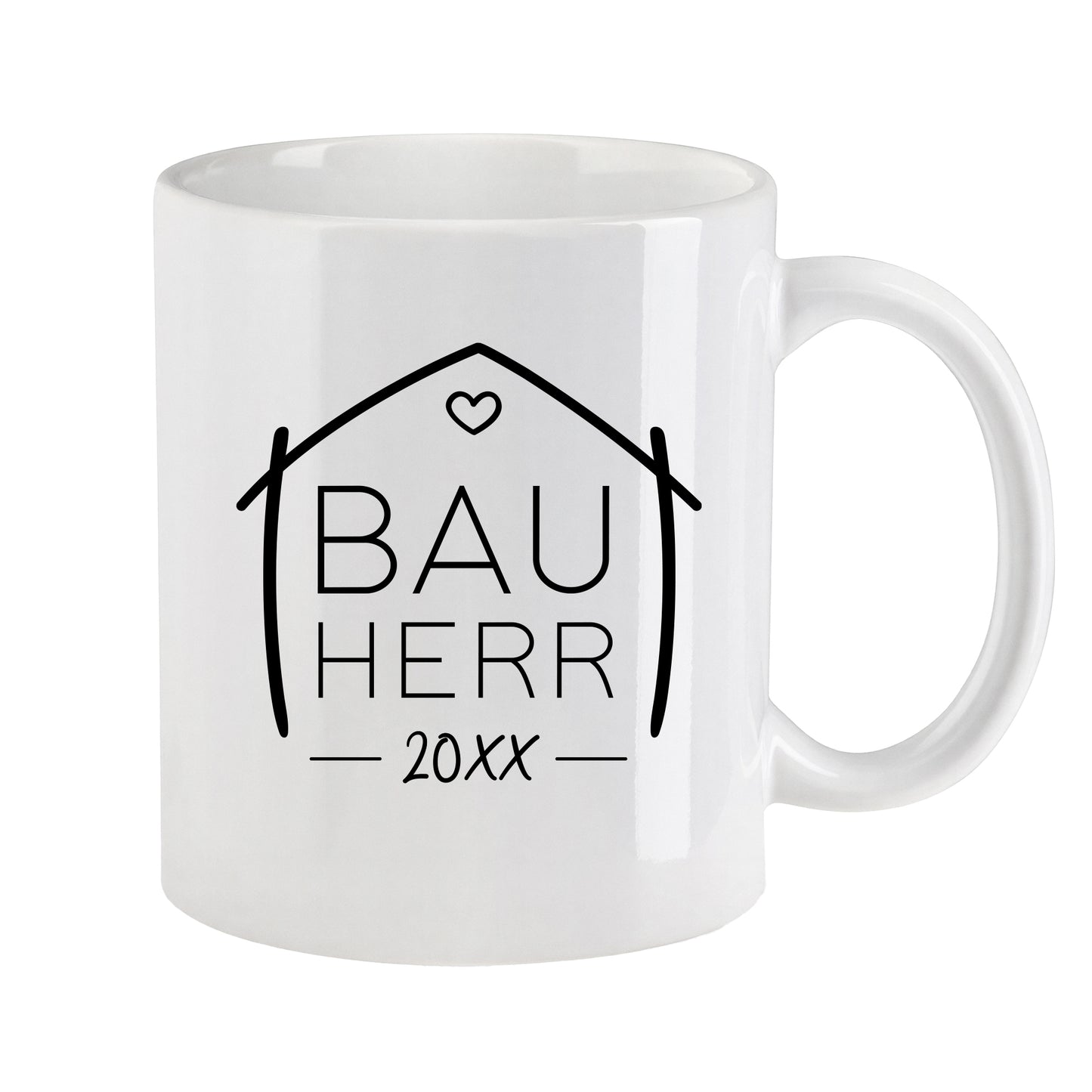 Keramik Tassen-Set oder einzeln mit Jahreszahl | Bauherr + Bauherrin 2