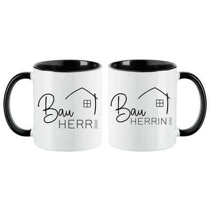 Keramik Tassen-Set oder einzeln mit Jahreszahl | Bauherr + Bauherrin 3