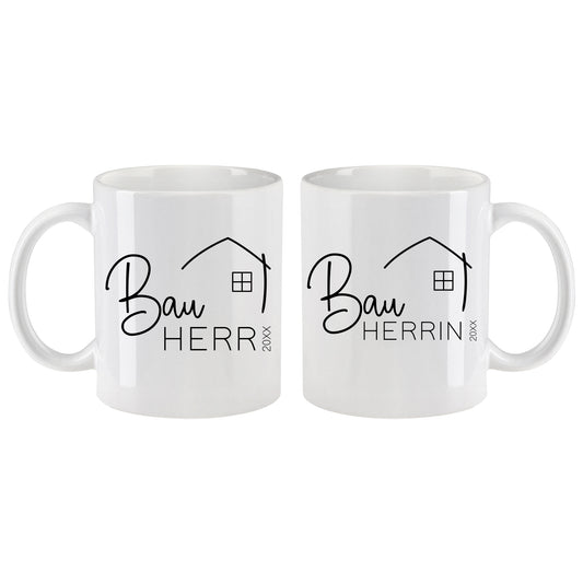 Keramik Tassen-Set oder einzeln mit Jahreszahl | Bauherr + Bauherrin 3