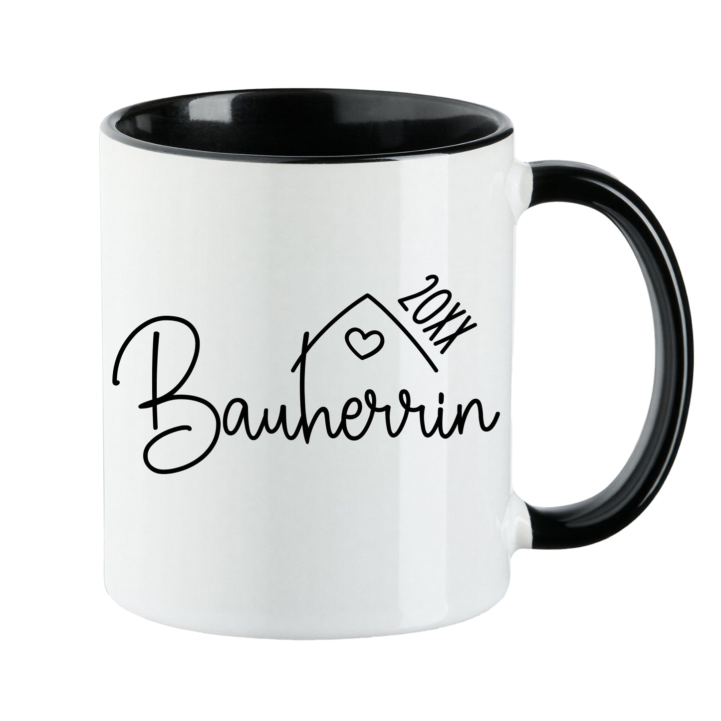 Keramik Tassen-Set oder einzeln mit Jahreszahl | Bauherr + Bauherrin 1