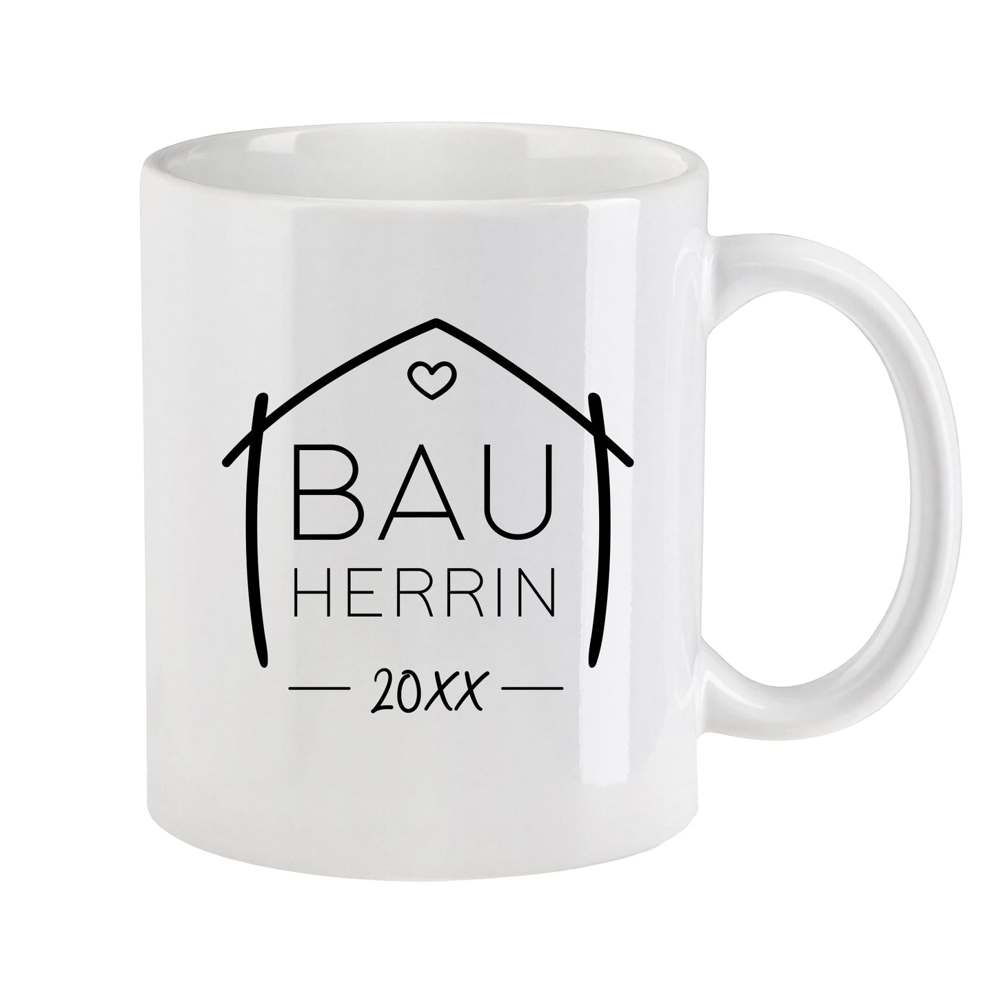 Keramik Tassen-Set oder einzeln mit Jahreszahl | Bauherr + Bauherrin 2