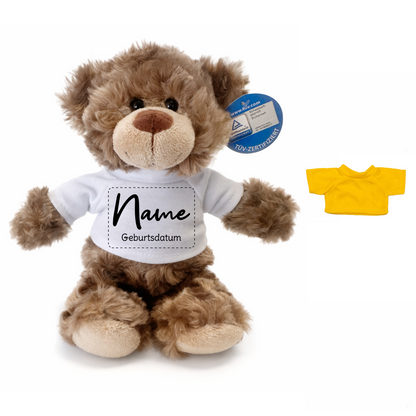 Teddy mit Namen + Datum