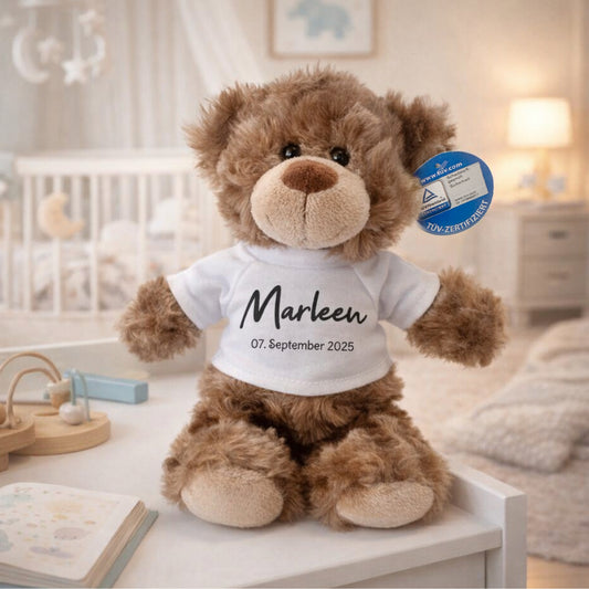 Teddy mit Namen + Datum
