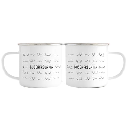 Emaille Tasse | Busenfreundin 2.0