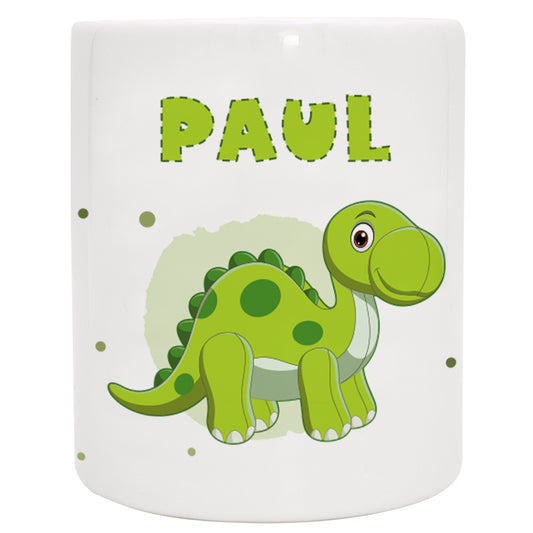Keramik Spardose mit Name | Dino 4 Brachiosaurus