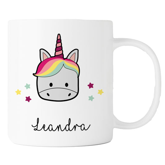 Keramik Tasse mit Namen | Einhorn