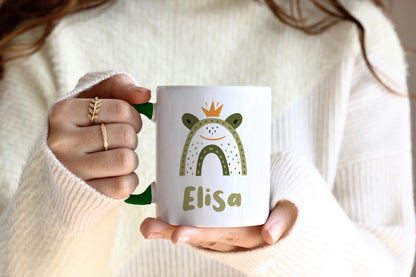 Keramik Tasse mit Name | Frosch König