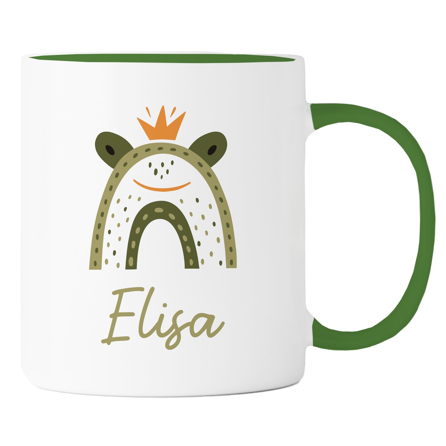 Keramik Tasse mit Name | Frosch König