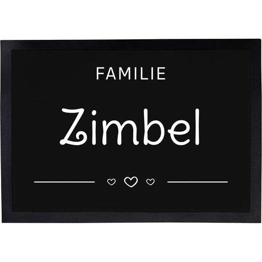 Fußmatte mit Familienname | Familie 4
