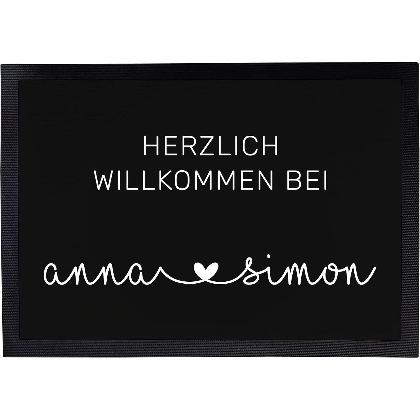 Fußmatte mit Vornamen | Herzlich Willkommen