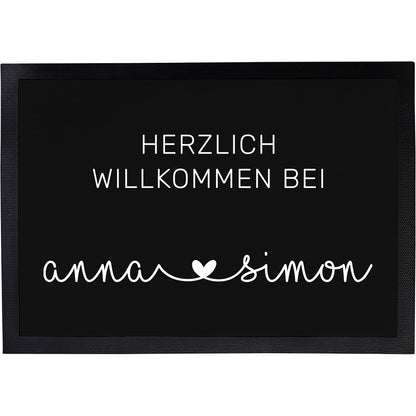 Fußmatte mit Vornamen | Herzlich Willkommen