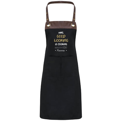 Kochschürze mit Name | Mrs. Good Looking is Cooking