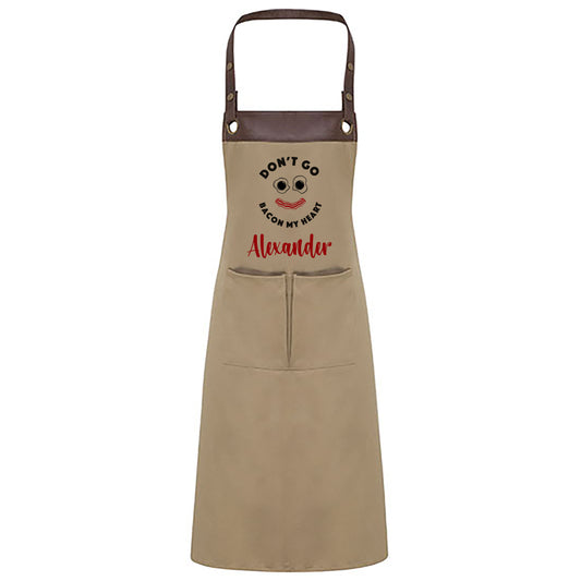 Kochschürze mit Name | Don't go bacon my heart