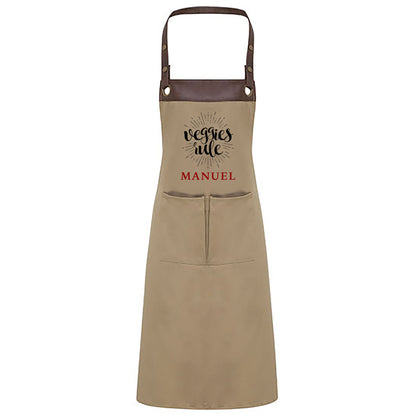 Kochschürze mit Name | Veggies rule