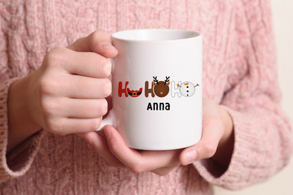 Keramik Tasse mit Name | Ho Ho Ho