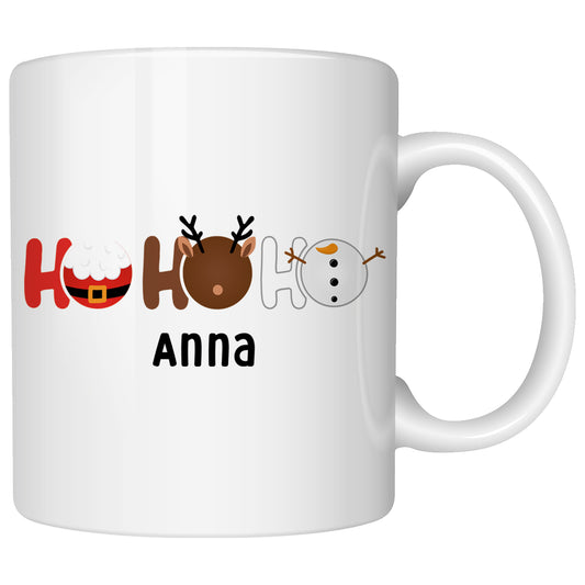 Keramik Tasse mit Name | Ho Ho Ho