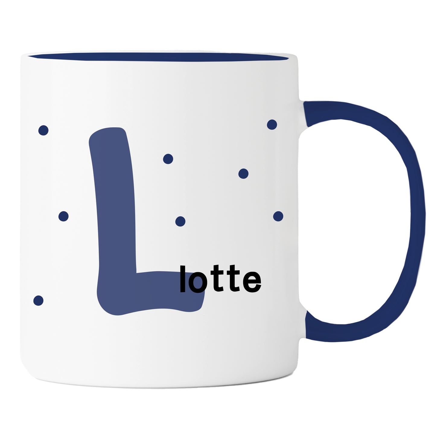 Keramik Tasse mit Namen | Initiale