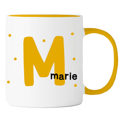 Keramik Tasse mit Namen | Initiale