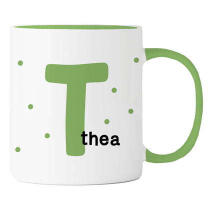 Keramik Tasse mit Namen | Initiale
