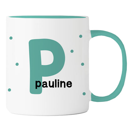 Keramik Tasse mit Namen | Initiale