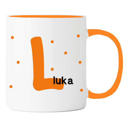 Keramik Tasse mit Namen | Initiale