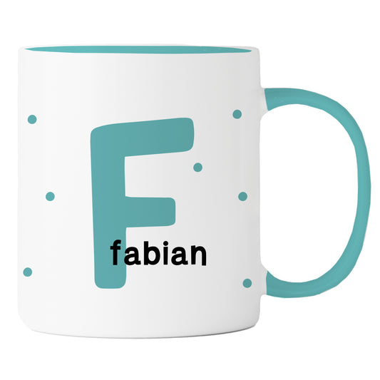 Keramik Tasse mit Namen | Initiale