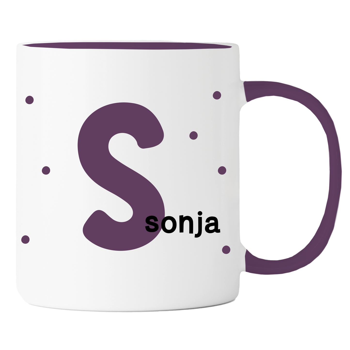 Keramik Tasse mit Namen | Initiale