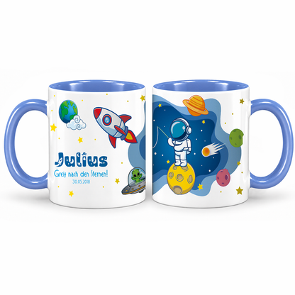 Keramik Tasse mit Namen | Schulstarter 2