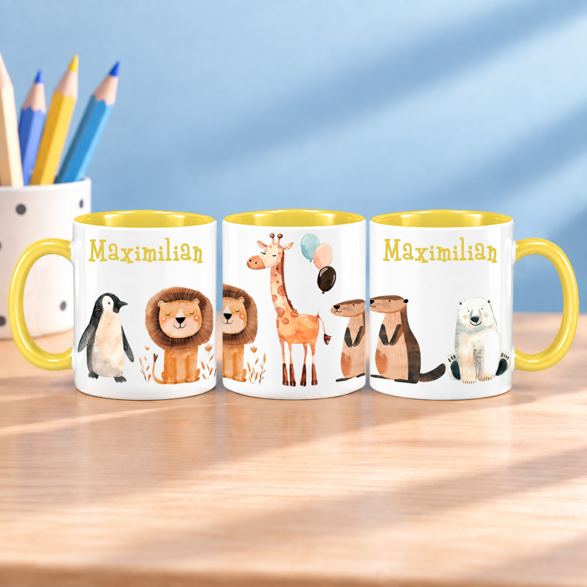 Keramik Tasse mit Namen | Tierparty